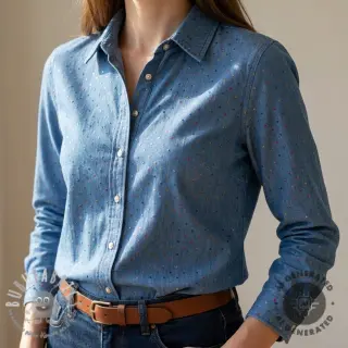JEANS DENIM 3,8 OZ Drops Metallic blue
