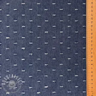 JEANS DENIM 6 OZ Small Holes blue
