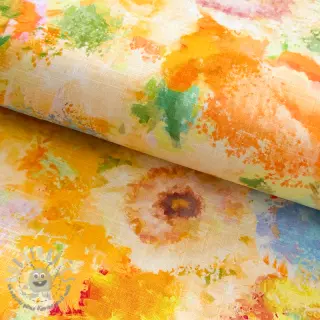 Viscosa con lino Impressionist