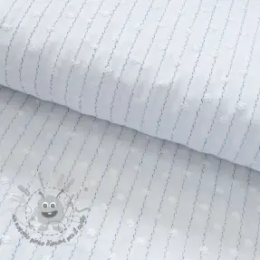 Tessuto di cotone EMBROIDERY Flowstripe
