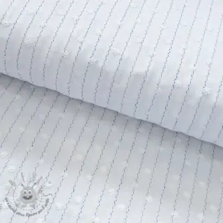 Tessuto di cotone EMBROIDERY Flowstripe