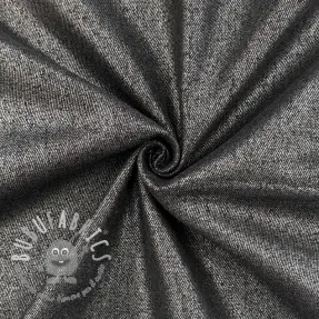 JEANS DENIM Metallic black silver