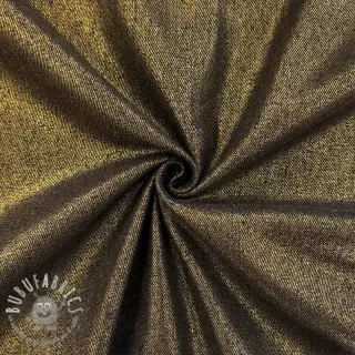 JEANS DENIM Metallic black gold