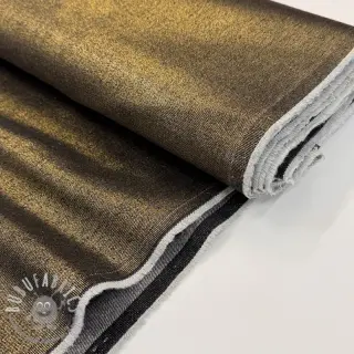 JEANS DENIM Metallic black gold