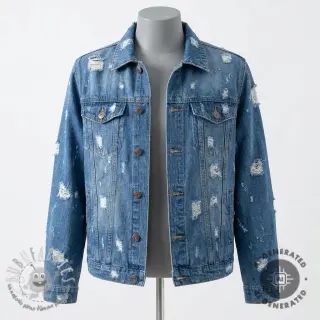 JEANS DENIM 6 OZ Big Holes light blue