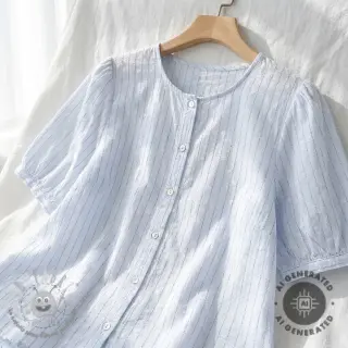 Tessuto di cotone EMBROIDERY Flowstripe