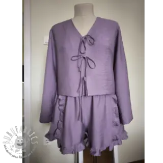 Viscosa con lino BUBBLY lilac