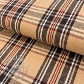 Tessuto decorativo Ecossais beige coffee
