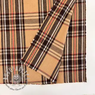 Tessuto decorativo Ecossais beige coffee