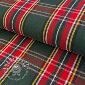 Tessuto decorativo Ecossais vert rouge