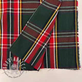 Tessuto decorativo Ecossais vert rouge