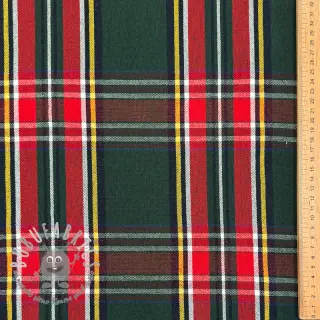 Tessuto decorativo Ecossais vert rouge