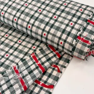 Tessuto decorativo jacquard Ollon vert rouge