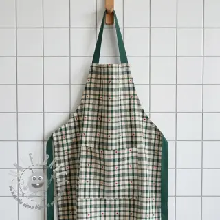 Tessuto decorativo jacquard Ollon vert rouge