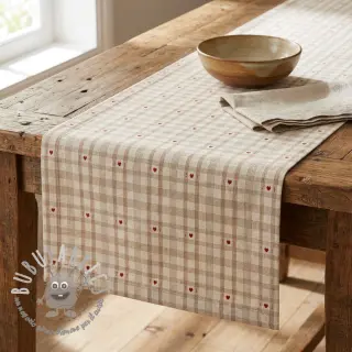 Tessuto decorativo jacquard Ollon ficelle rouge
