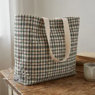 Tessuto decorativo jacquard Villars ecru vert