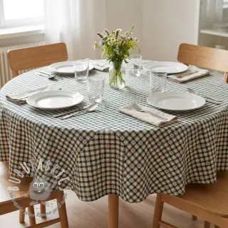 Tessuto decorativo jacquard Villars ecru vert
