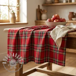 Tessuto decorativo Ecossais rouge vert