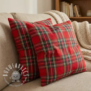 Tessuto decorativo Ecossais rouge vert