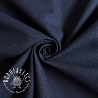 Tessuto di cotone con lino PREMIUM dark blue