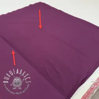 Tessuto in cotone e viscosa aubergine 2nd class