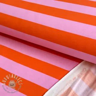 Felpa garzata SOFT Stripes orange