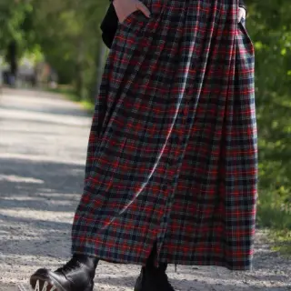 Tessuto di cotone LIGHT FLANNEL Check design C