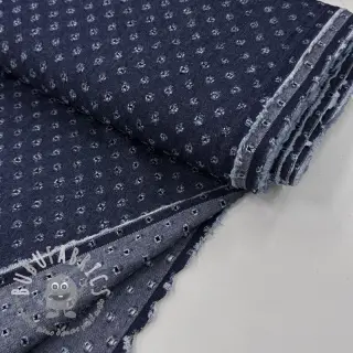 JEANS DENIM 6 OZ Big flakes dark blue