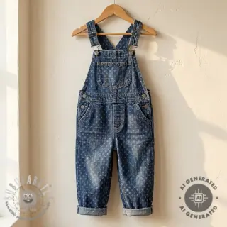 JEANS DENIM 6 OZ Big flakes dark blue