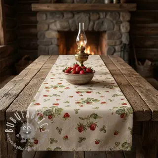 Tessuto decorativo Linenlook Wild strawberries