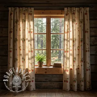 Tessuto decorativo Linenlook Wild strawberries