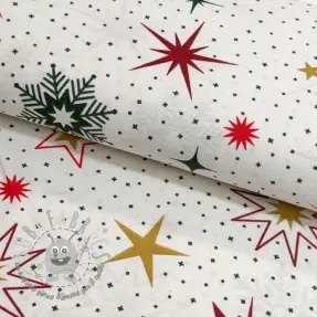 Tessuto decorativo premium Magic star red gold