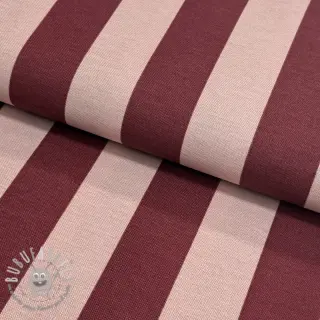 Tessuto decorativo premium Joyful basic stripe wine