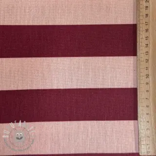 Tessuto decorativo premium Joyful basic stripe wine