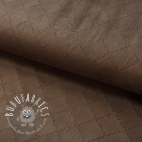 Tessuto scamosciato SCUBA Diamond chocolate brown