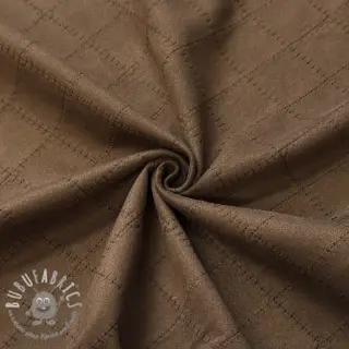 Tessuto scamosciato SCUBA Diamond chocolate brown