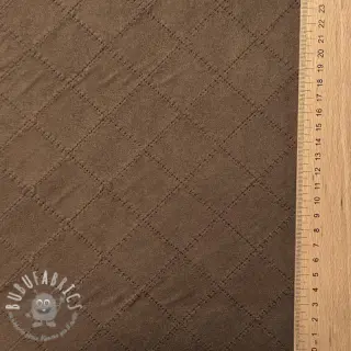 Tessuto scamosciato SCUBA Diamond chocolate brown