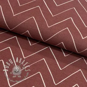 Tessuto decorativo premium Freehand zigzag lines