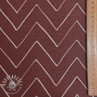 Tessuto decorativo premium Freehand zigzag lines