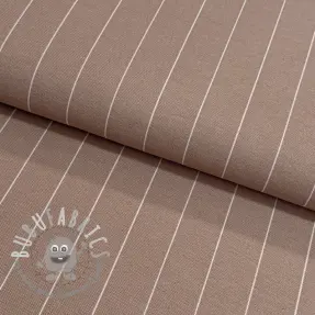 Tessuto decorativo premium Perfect thin lines taupe