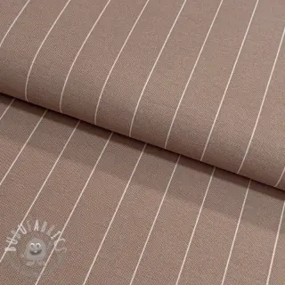 Tessuto decorativo premium Perfect thin lines taupe