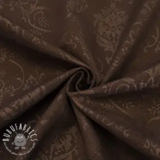 Tessuto scamosciato SCUBA Embossed dark brown