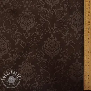 Tessuto scamosciato SCUBA Embossed dark brown