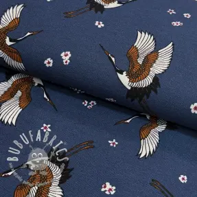 Tessuto decorativo premium Crane blossom sky