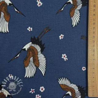 Tessuto decorativo premium Crane blossom sky
