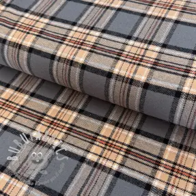 Tessuto di cotone FLANEL YARN DYED BRUSHED CHECK design B