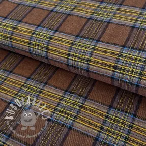 Tessuto di cotone FLANEL YARN DYED BRUSHED CHECK design A
