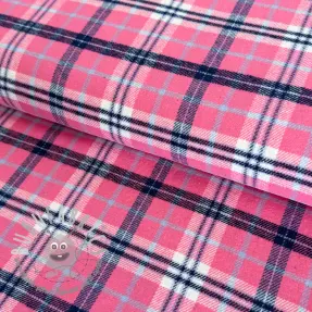 Tessuto di cotone FLANEL YARN DYED BRUSHED CHECK design C