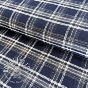 Tessuto di cotone FLANEL YARN DYED BRUSHED CHECK design D