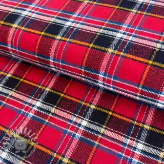 Tessuto di cotone FLANEL YARN DYED BRUSHED CHECK design E
